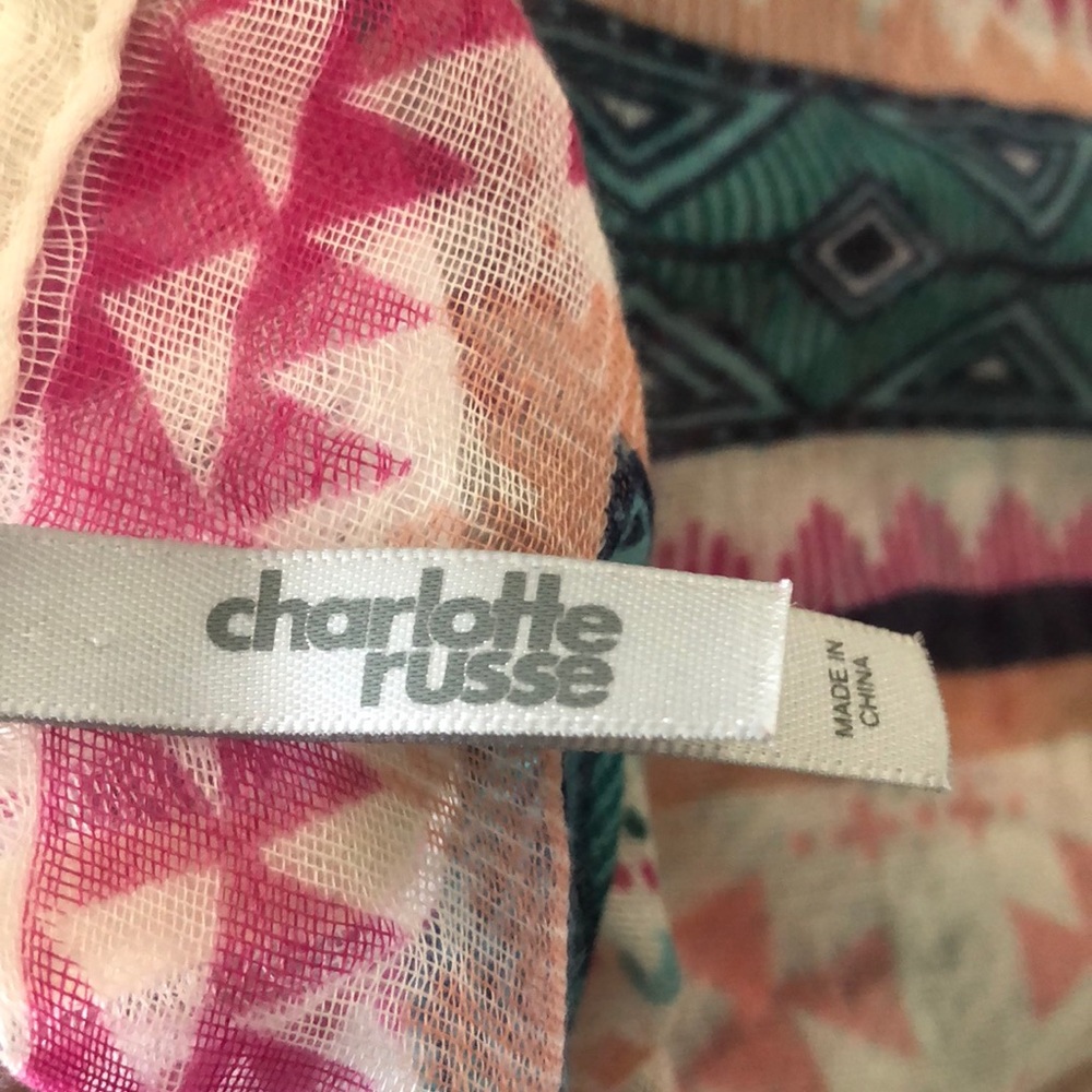 Charlotte Russe Aztec Patterned Scarf - Picture 3 of 3